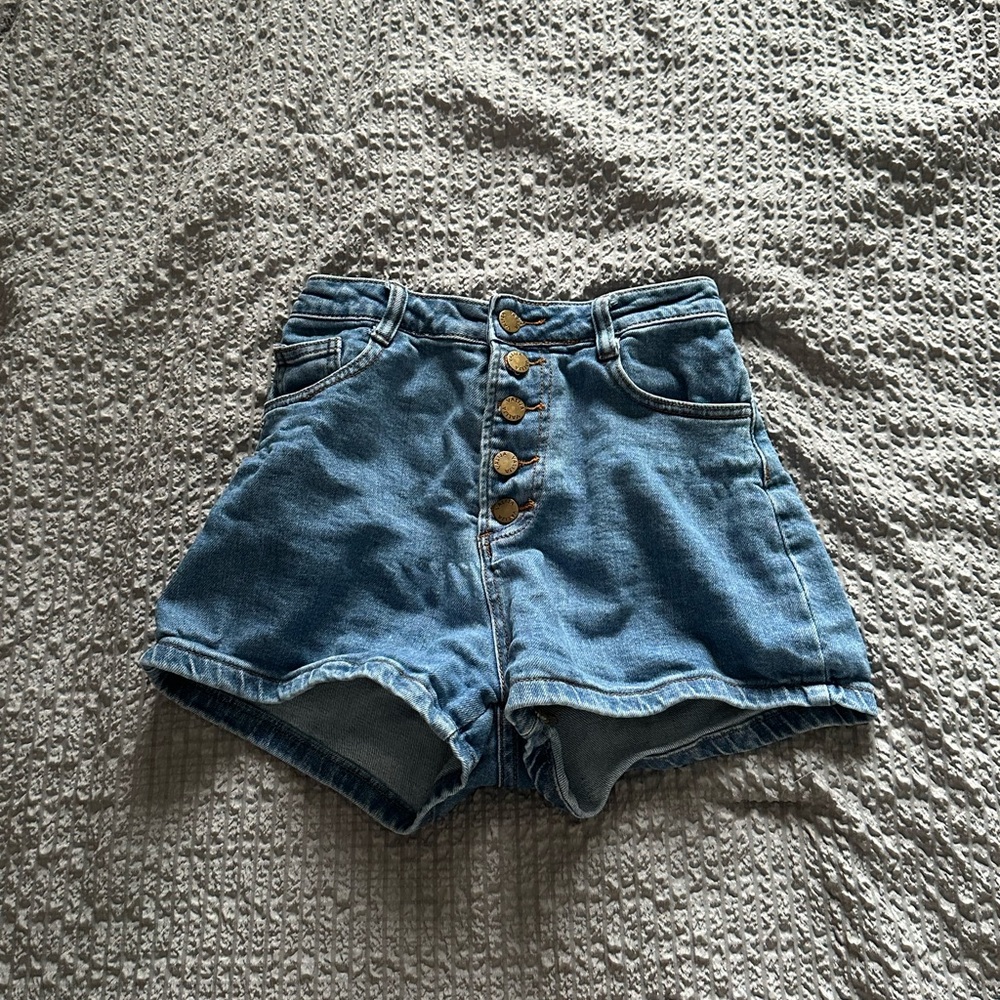 Denim High-Waisted Women's Shorts
